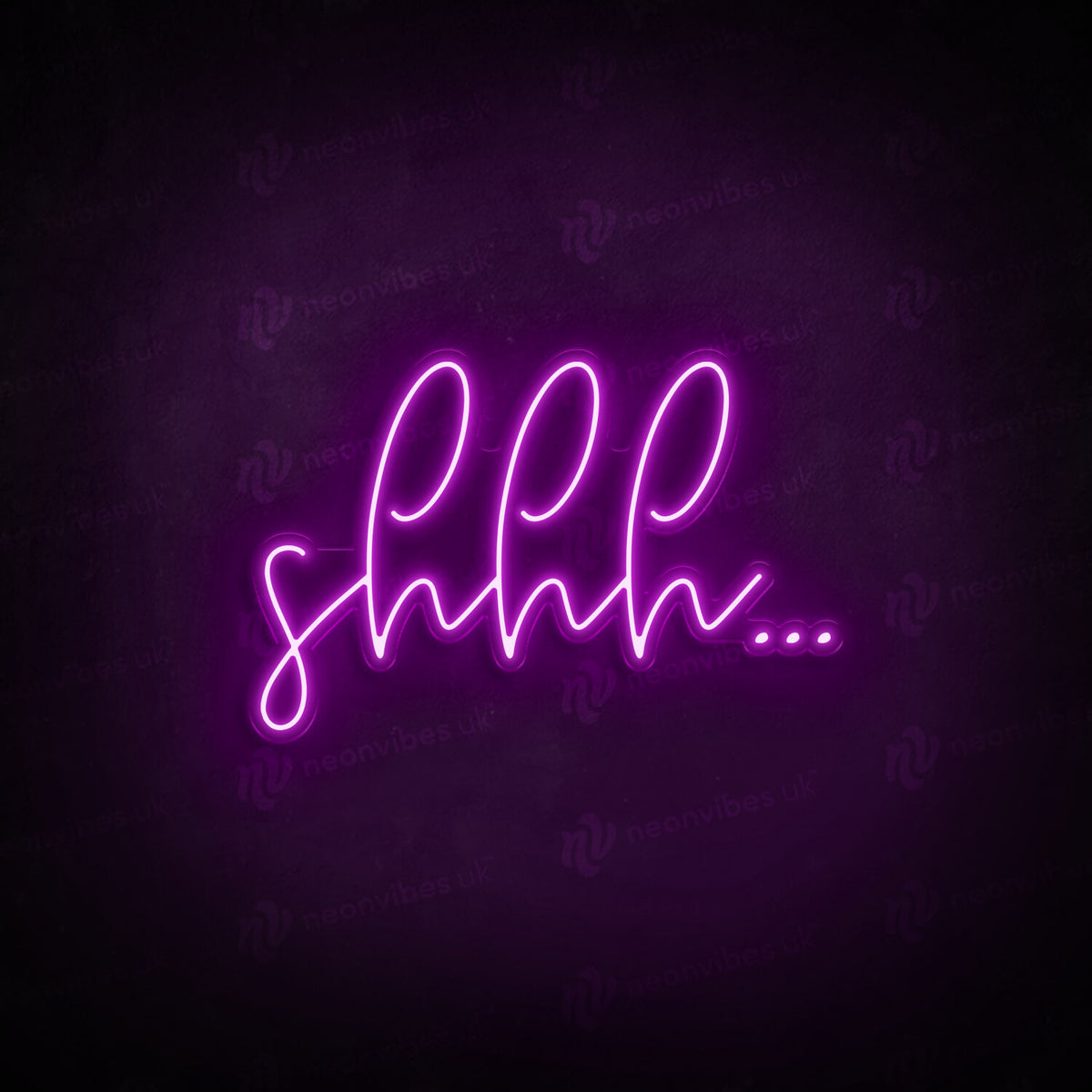 Shhh neon sign