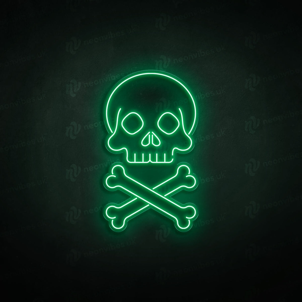 Skull Bones neon sign