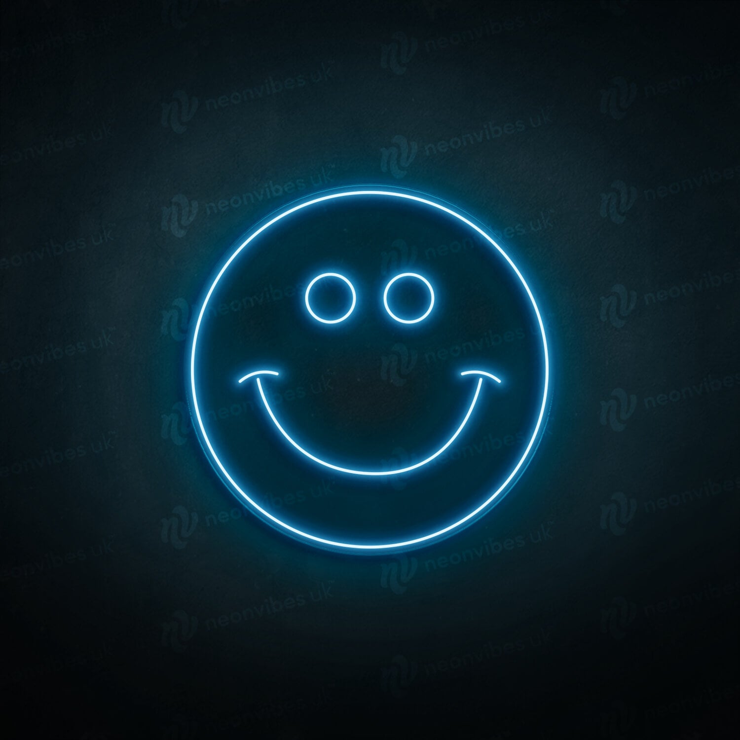 Smiley Sign Indoor/Outdoor Bullet Smiley Face Emoji Metal Round