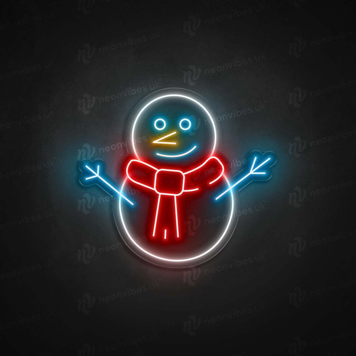 Snowman neon sign