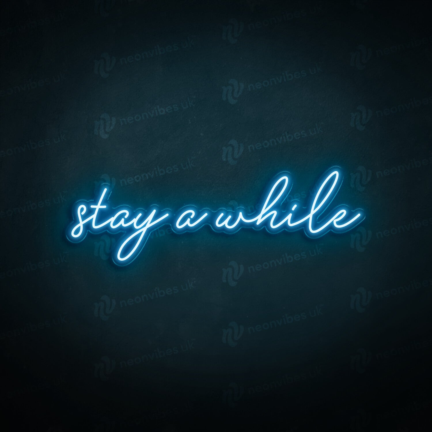 Stay A While neon sign