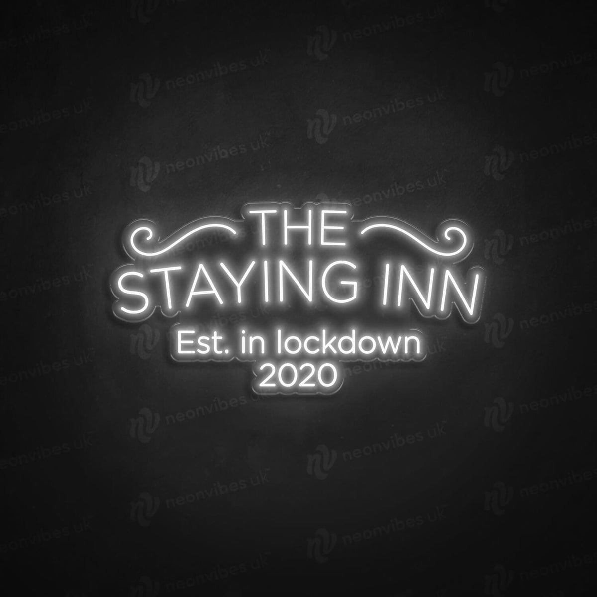 Staying Inn neon sign