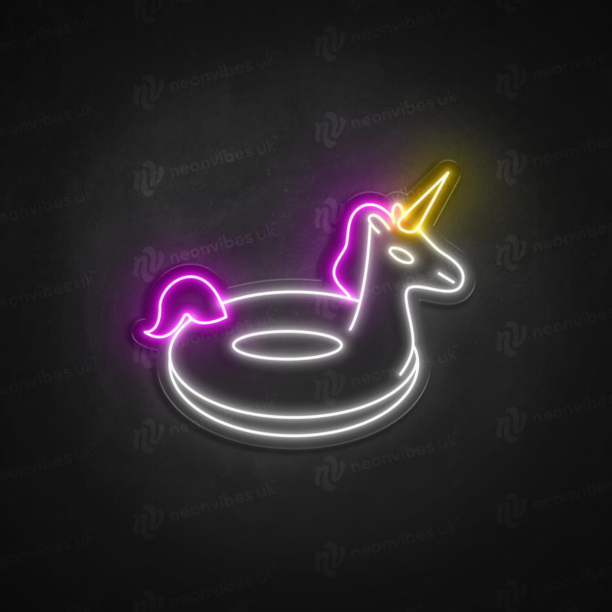 Unicorn Rubber Ring neon sign