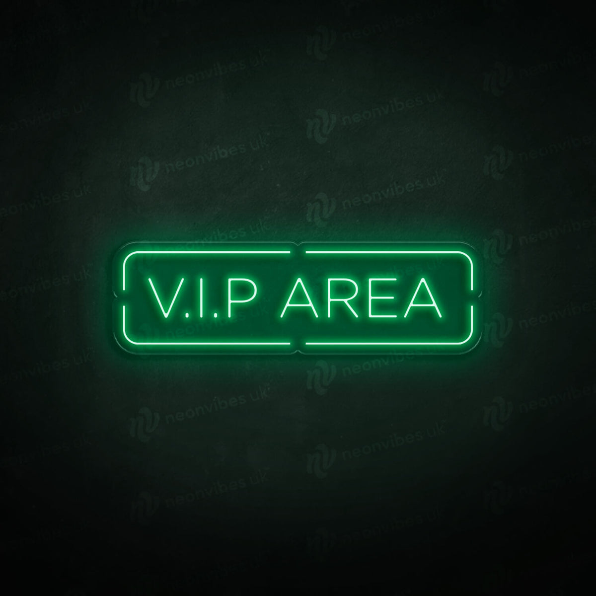 VIP area neon sign