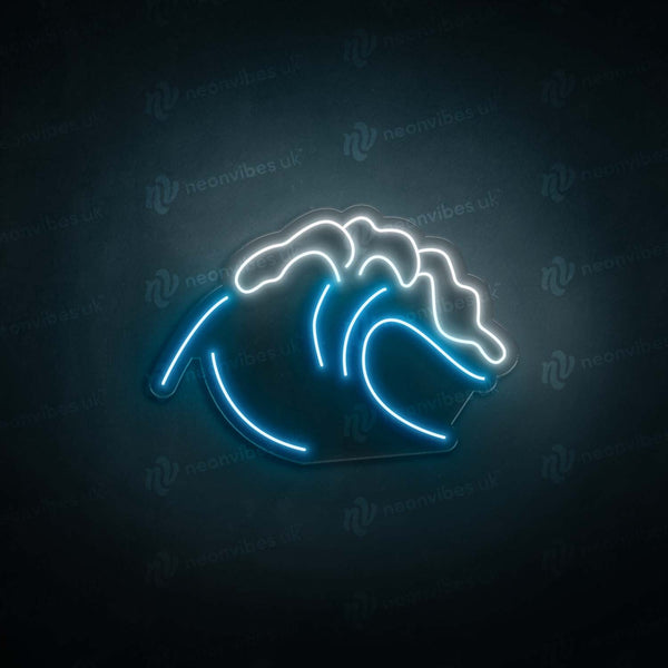 Waves LED Neon Sign - Neon Vibes® - Neon Vibes® neon signs