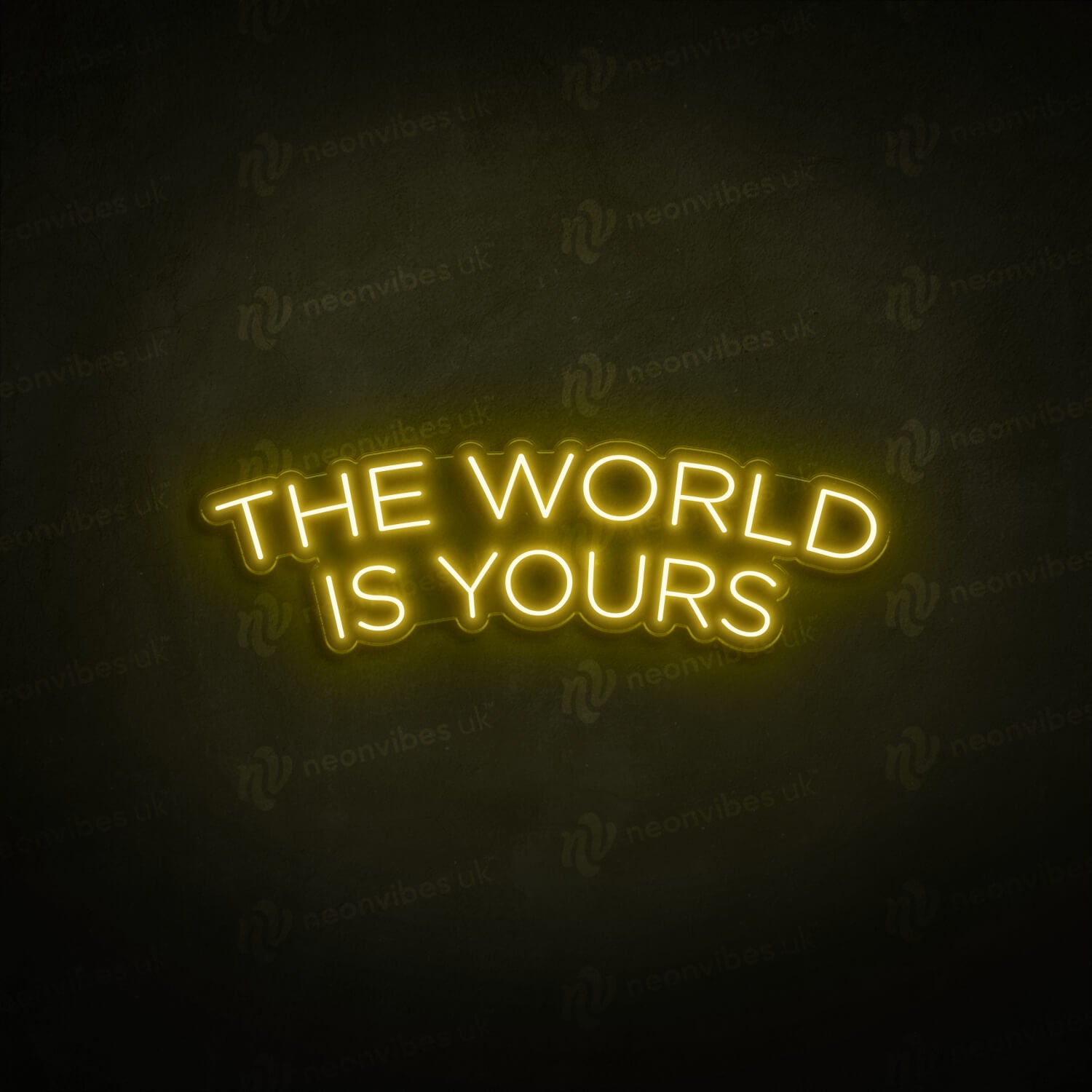 The word is yours neon sign