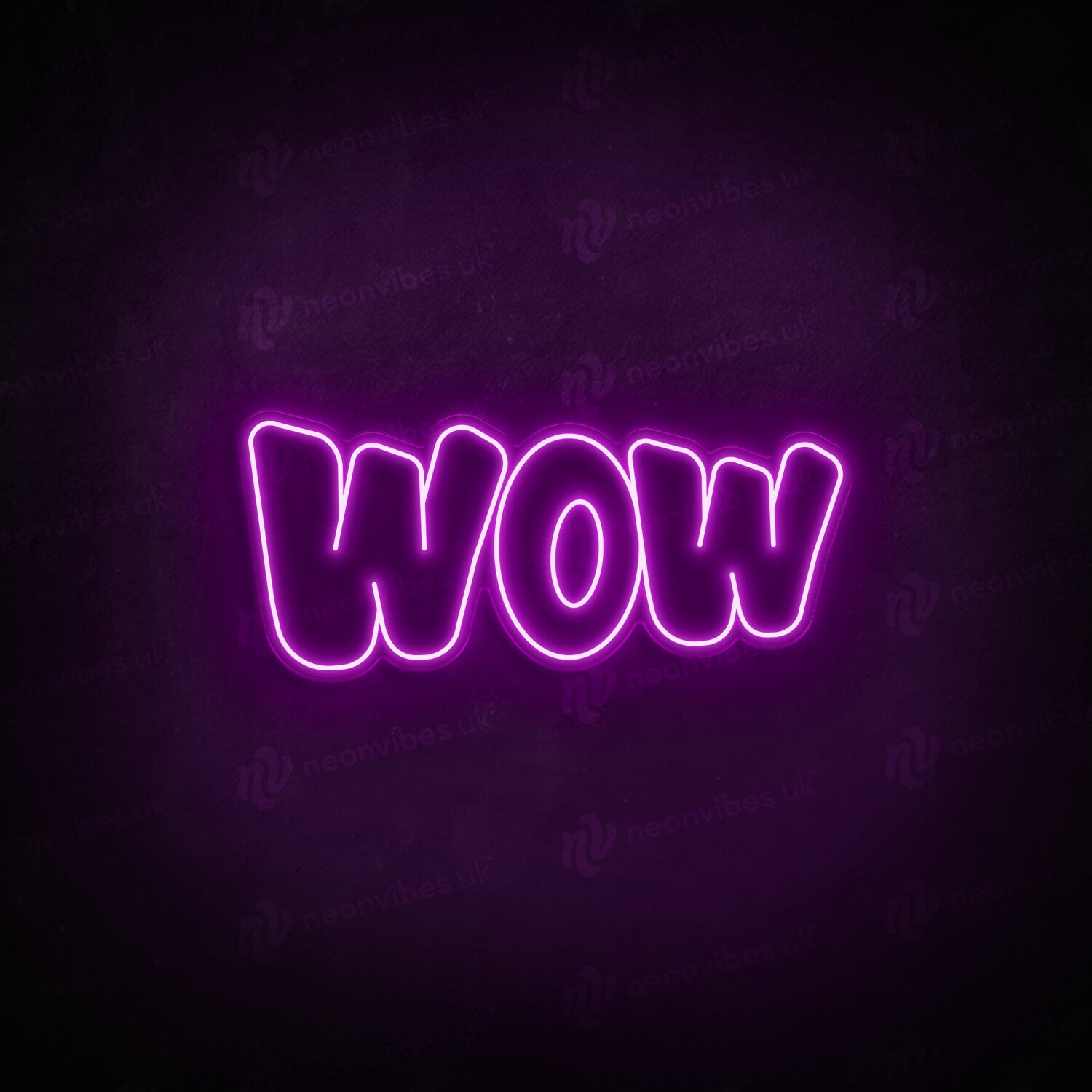 WOW neon sign