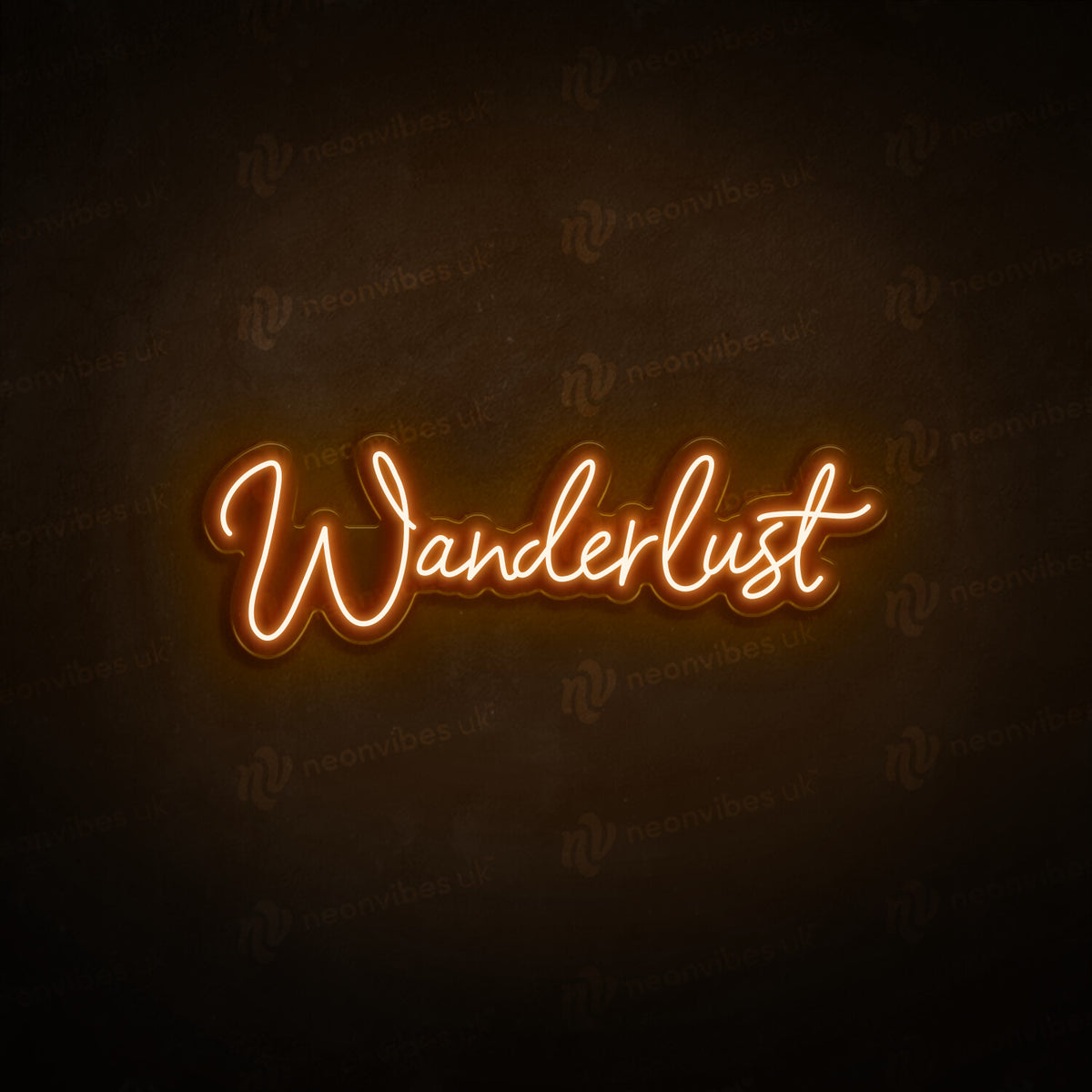 Wanderlust neon sign