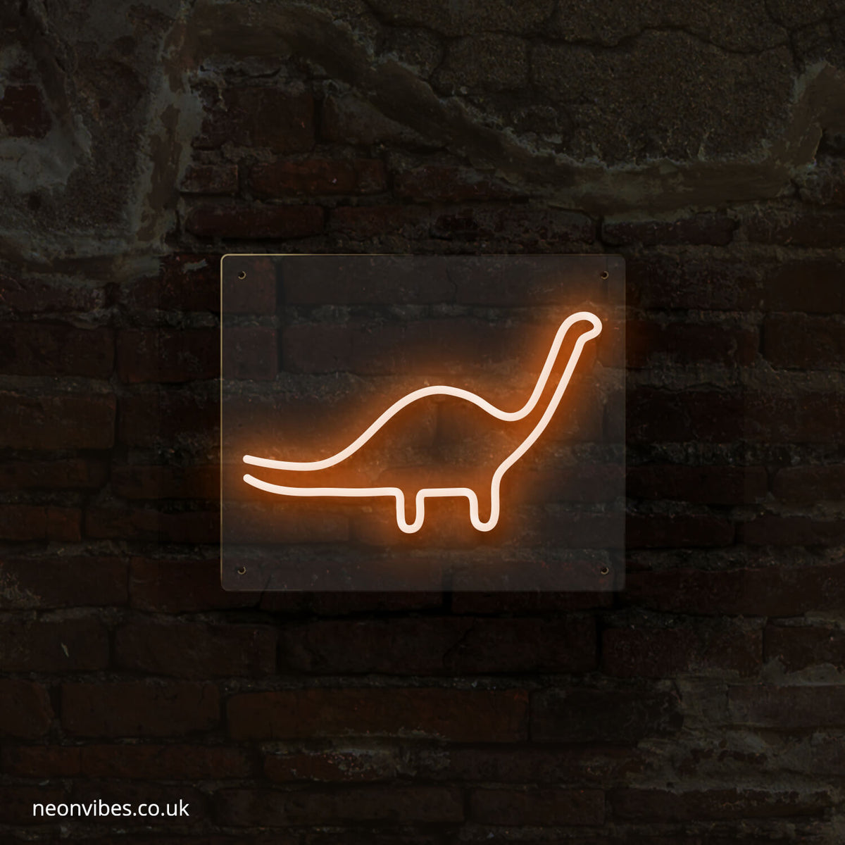 Dinosaur neon sign