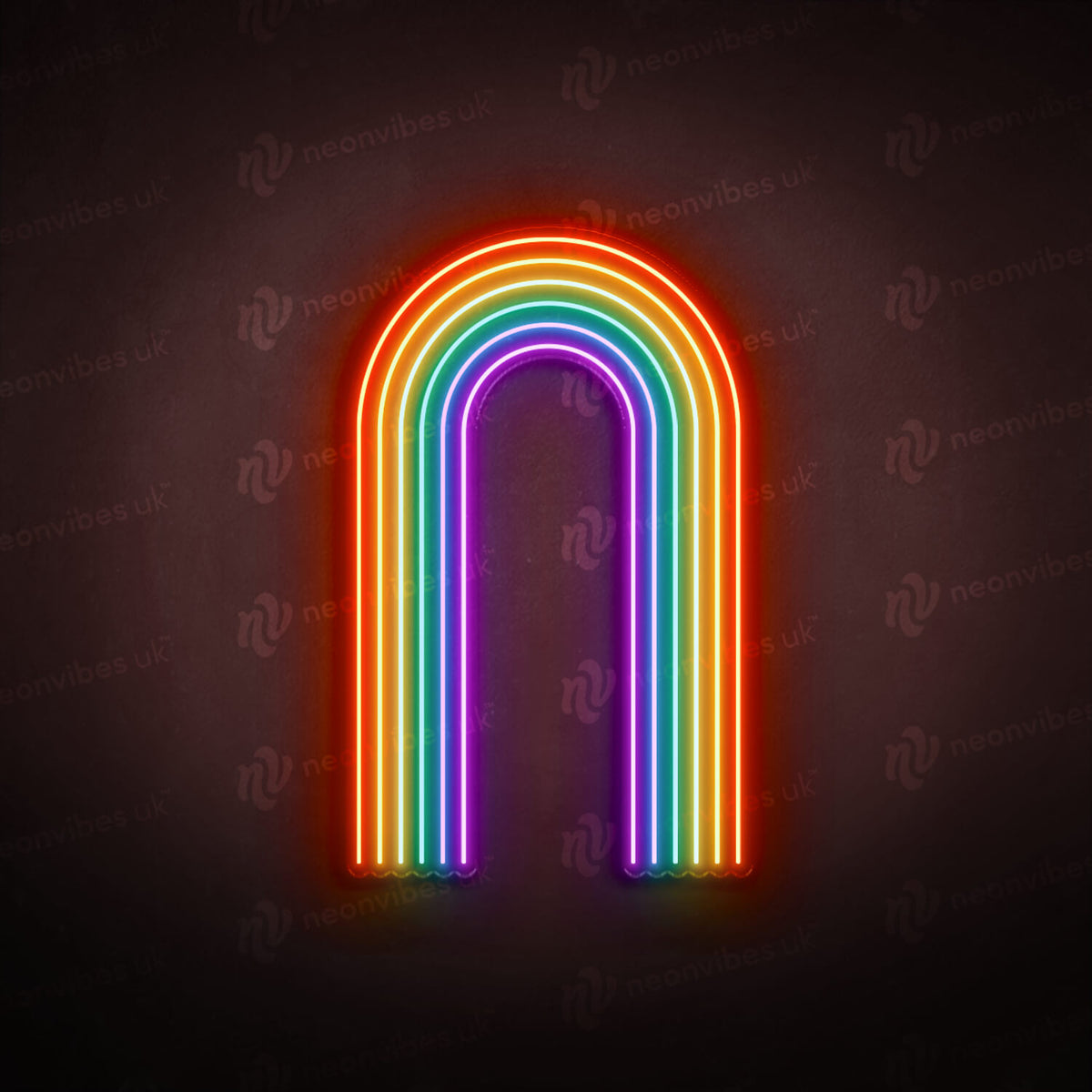 Rainbow neon sign