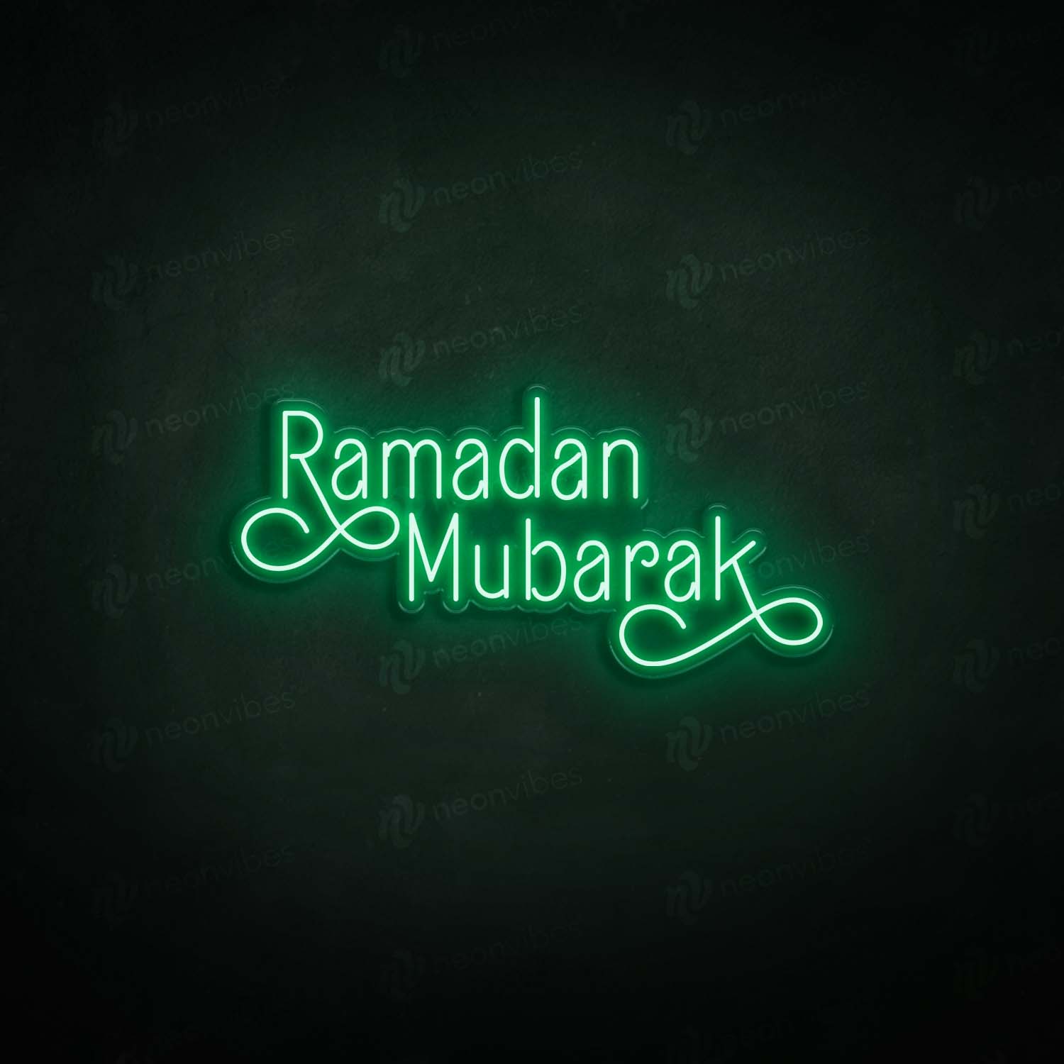 Ramadan Mubarak neon sign