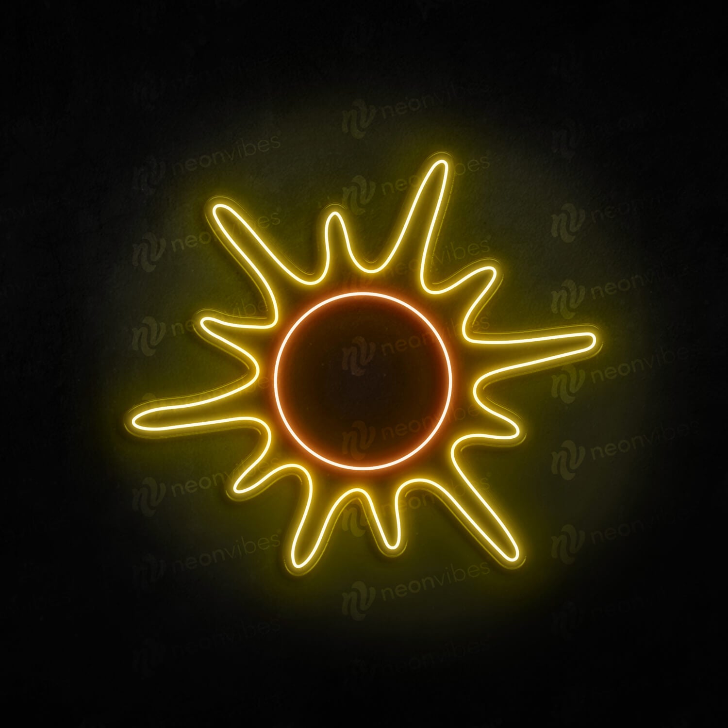 Sun neon sign