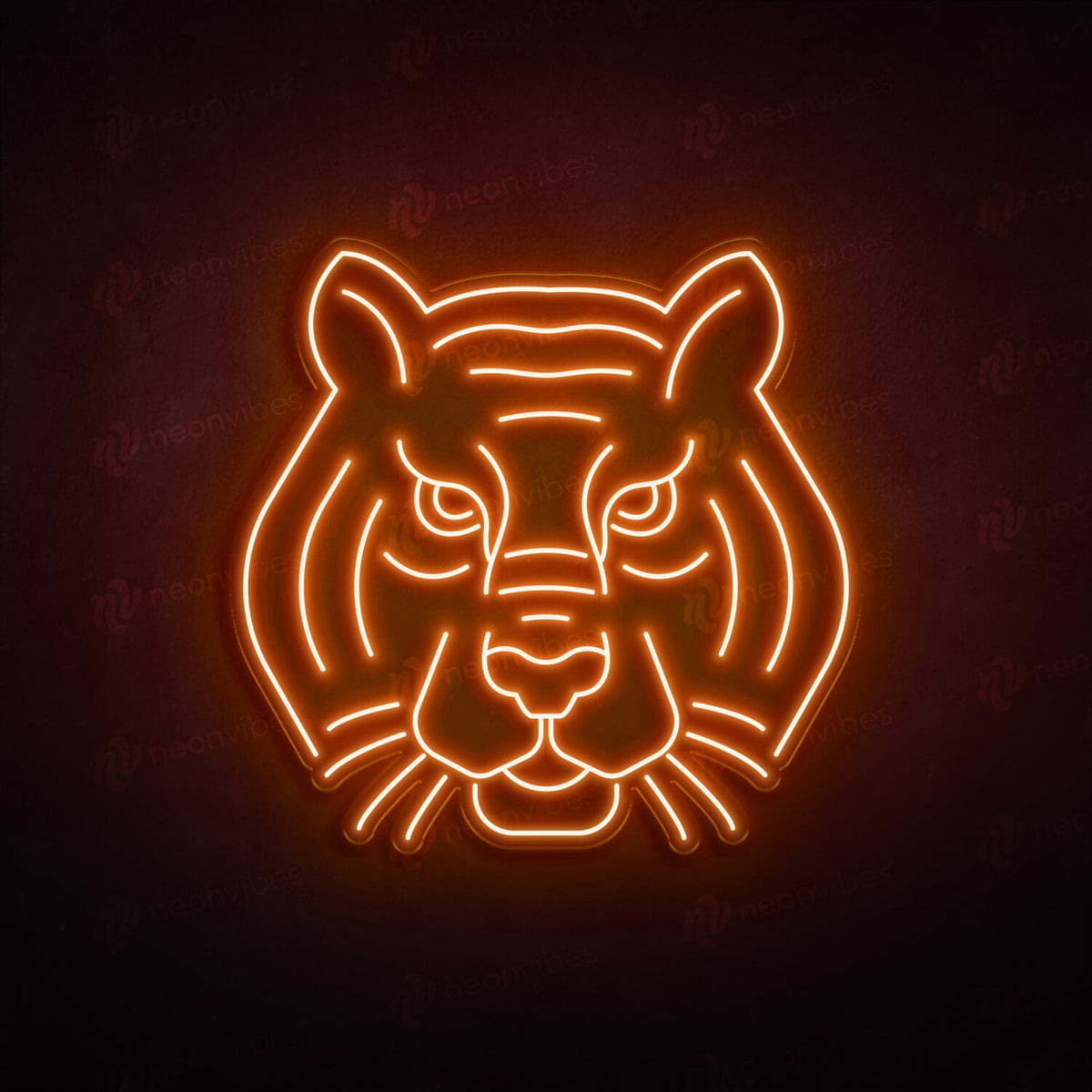 Tiger Face neon sign