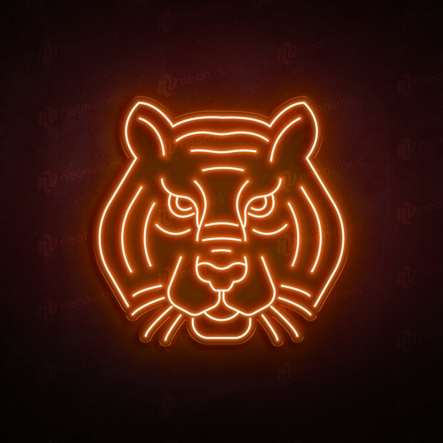 Tiger Face neon sign