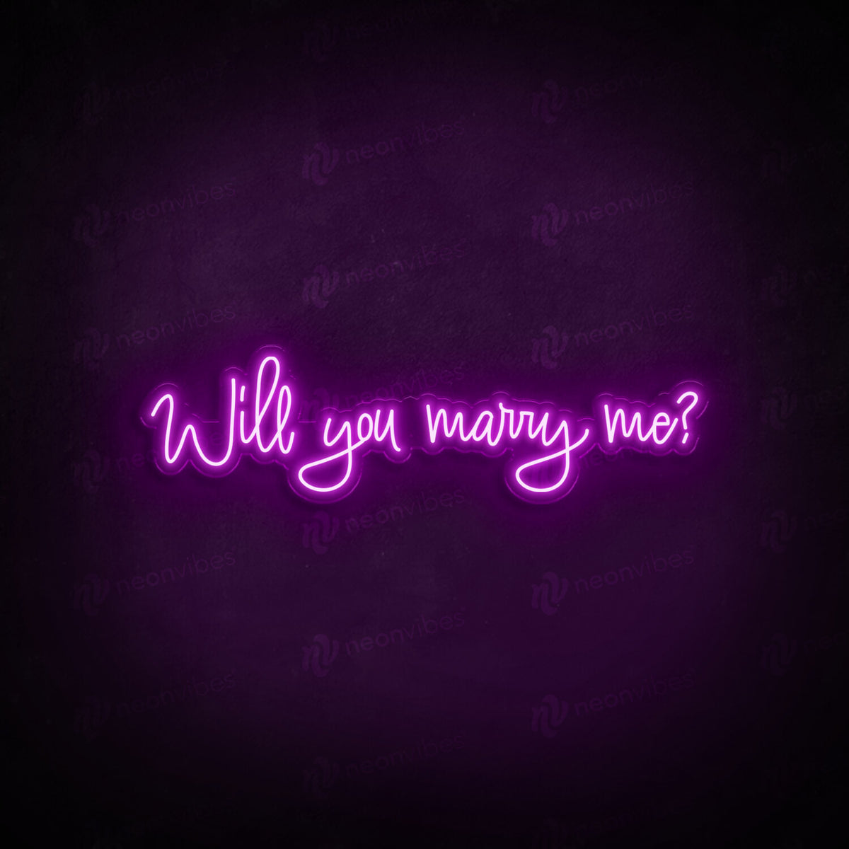 Will you marry me? neon sign